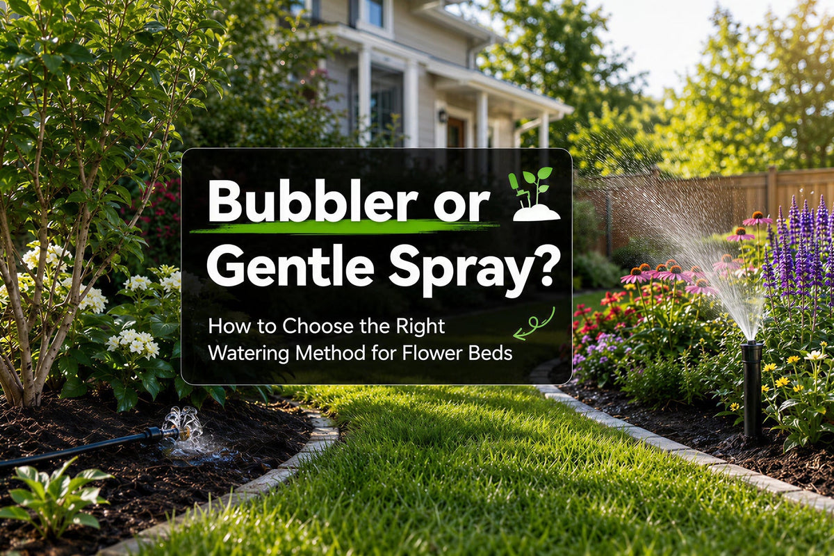 Bubbler or Gentle Spray? How to Choose the Right Watering Method for Flower Beds