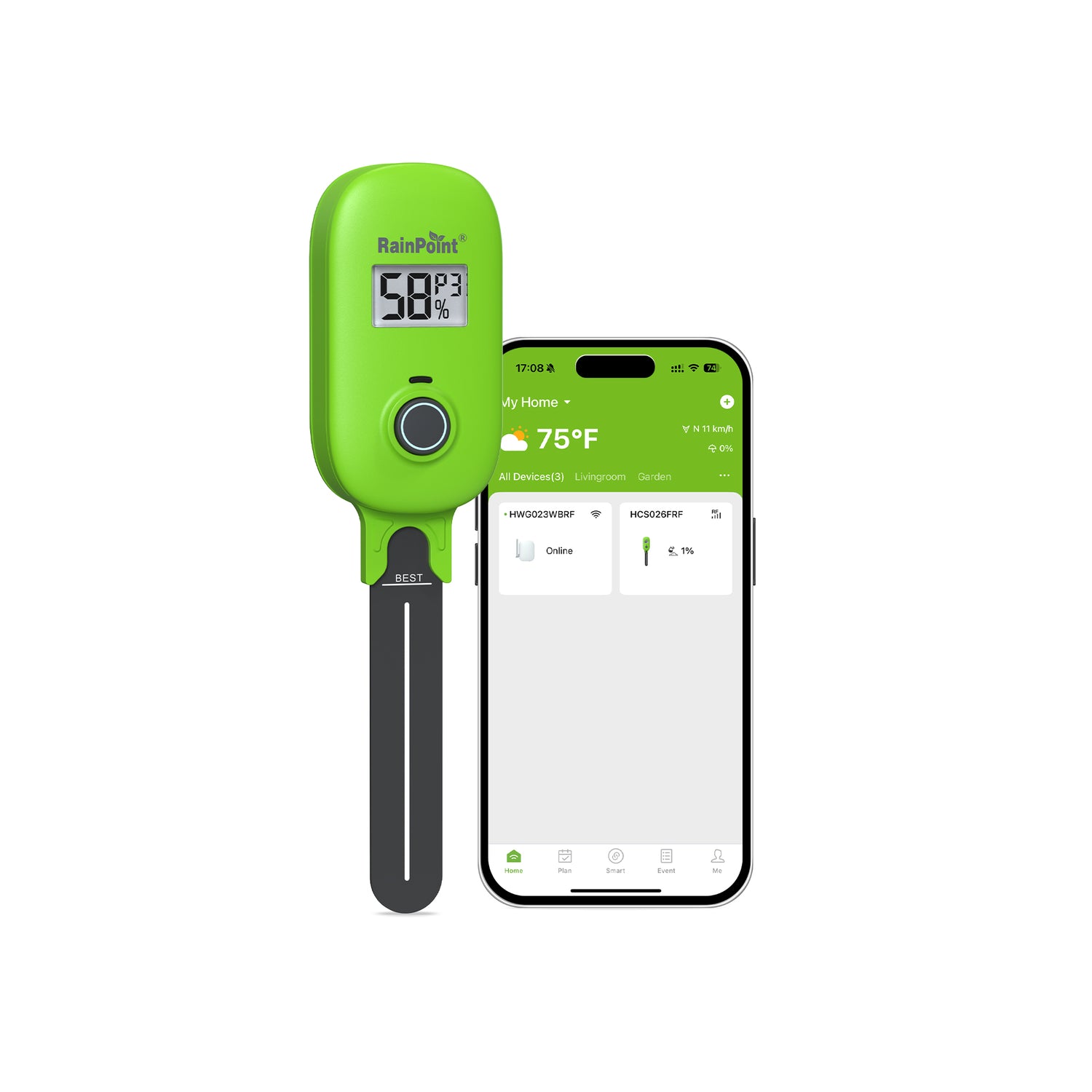 RainPoint Smart Soil Moisture Sensor