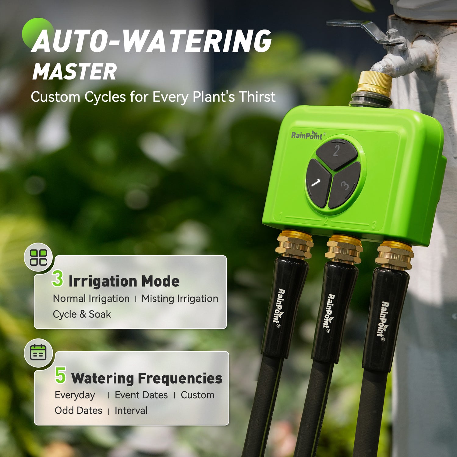 RainPoint 3-Zone WiFi Sprinkler Timer