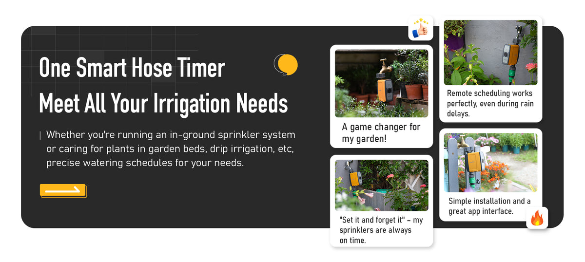 RainPoint digital irrigation controller for customized outdoor watering programs
