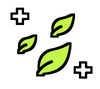 Green leaves illustration representing smart garden watering and plant care