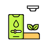 Smart irrigation feature icon showing automatic garden watering control