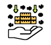 Garden watering system feature icon for automated irrigation control