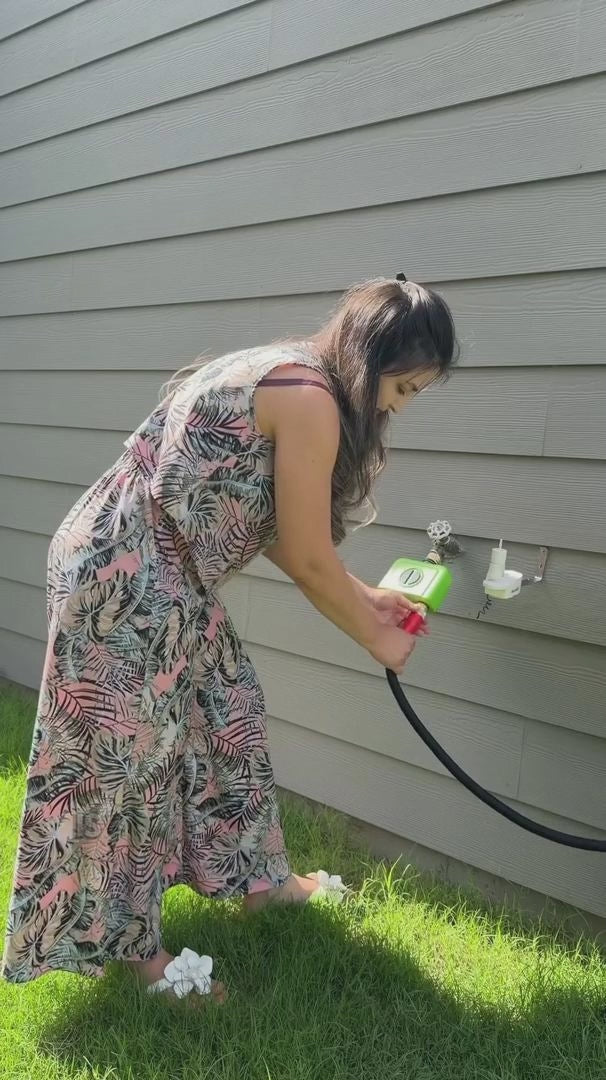RainPoint WiFi water timer with soil sensor for smart automatic lawn irrigation and watering control