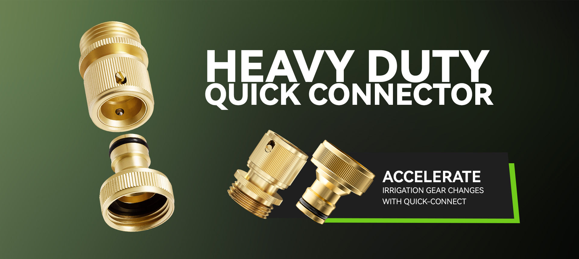 RainPoint 3/4 inch hose connectors with brass construction for long-lasting outdoor use
