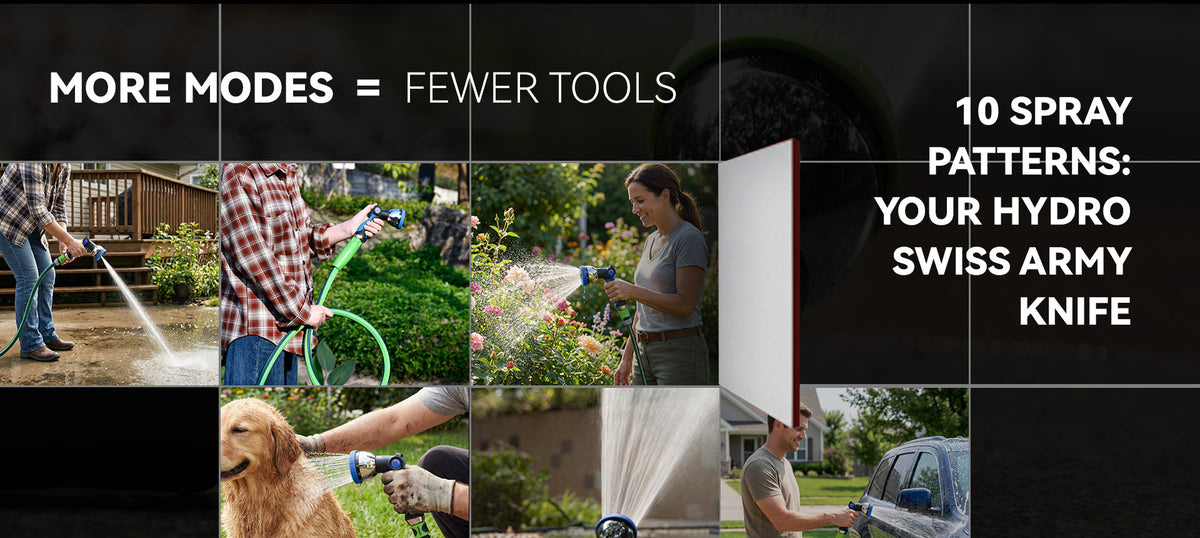 RainPoint garden irrigation nozzle providing flexible spray patterns for outdoor watering