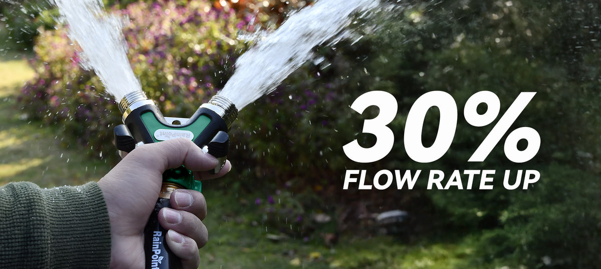 RainPoint durable metal garden hose splitter designed for multi-zone irrigation systems
