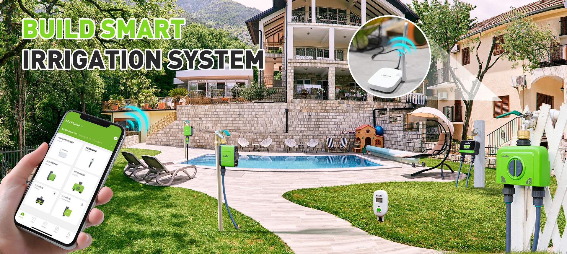RainPoint Ethernet gateway designed for reliable smart irrigation system connectivity
