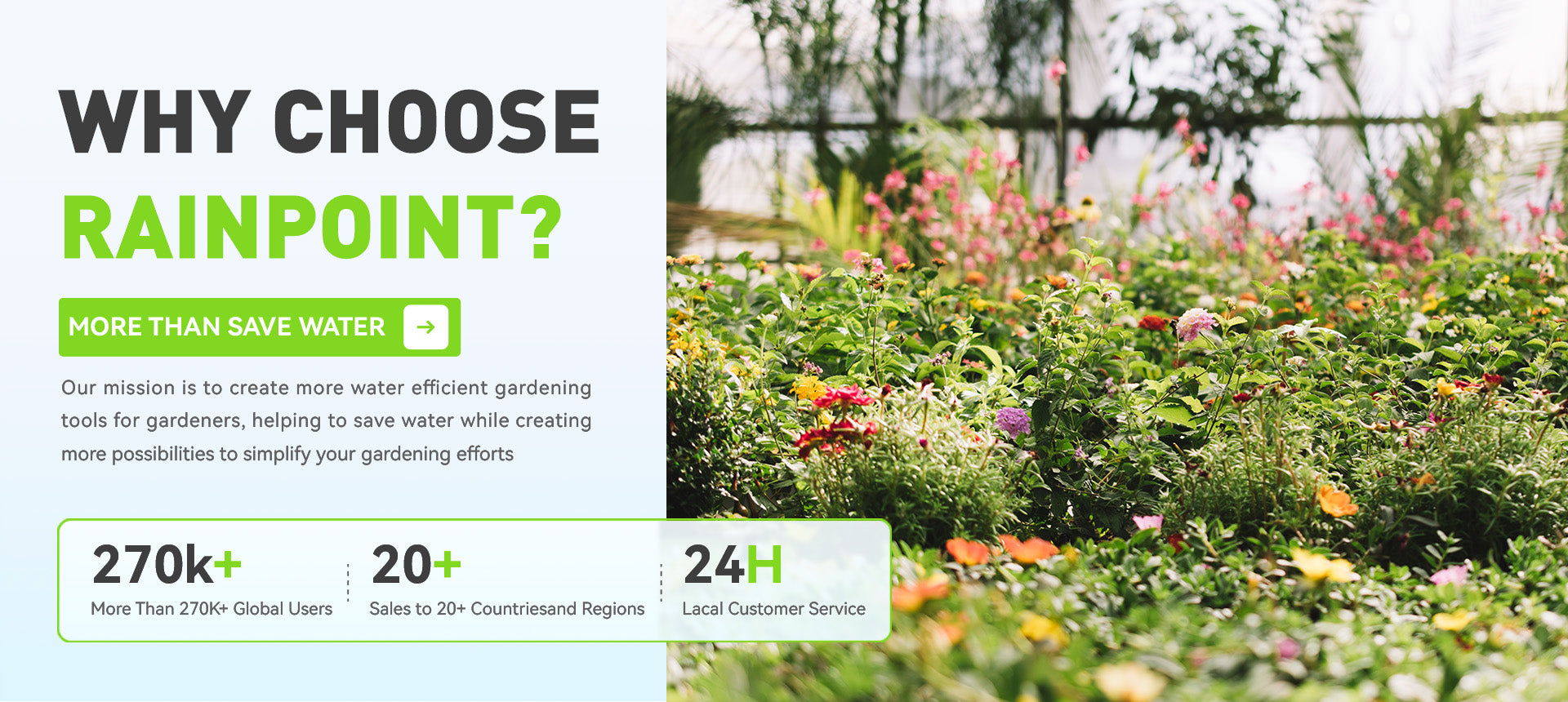 RainPoint irrigation hub system supporting smart garden automation and remote watering management
