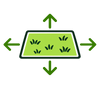 Flexible watering coverage for different garden areas