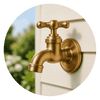 Garden faucet icon for outdoor watering setup