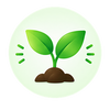RainPoint gardening growth icon representing smart plant care solutions