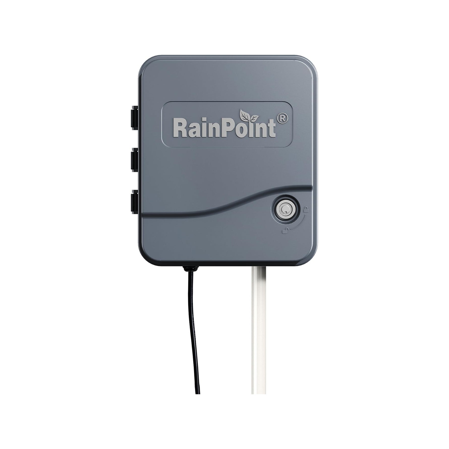 RainPoint programmable sprinkler timer front view for automatic garden watering