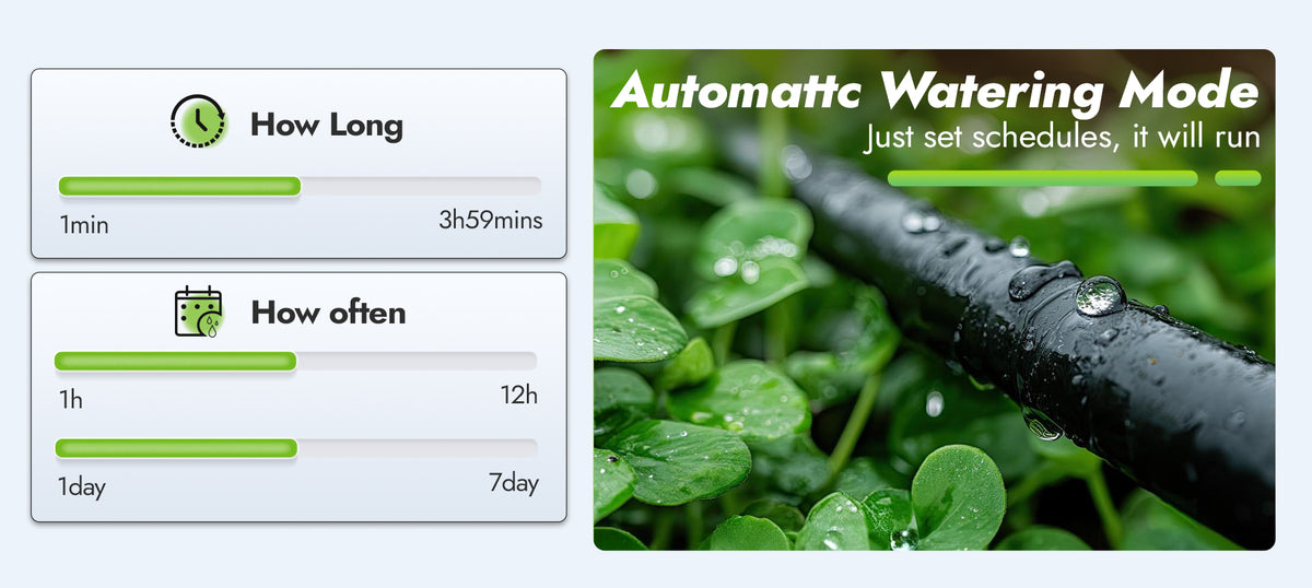 RainPoint digital hose faucet timer designed for customized garden irrigation programs