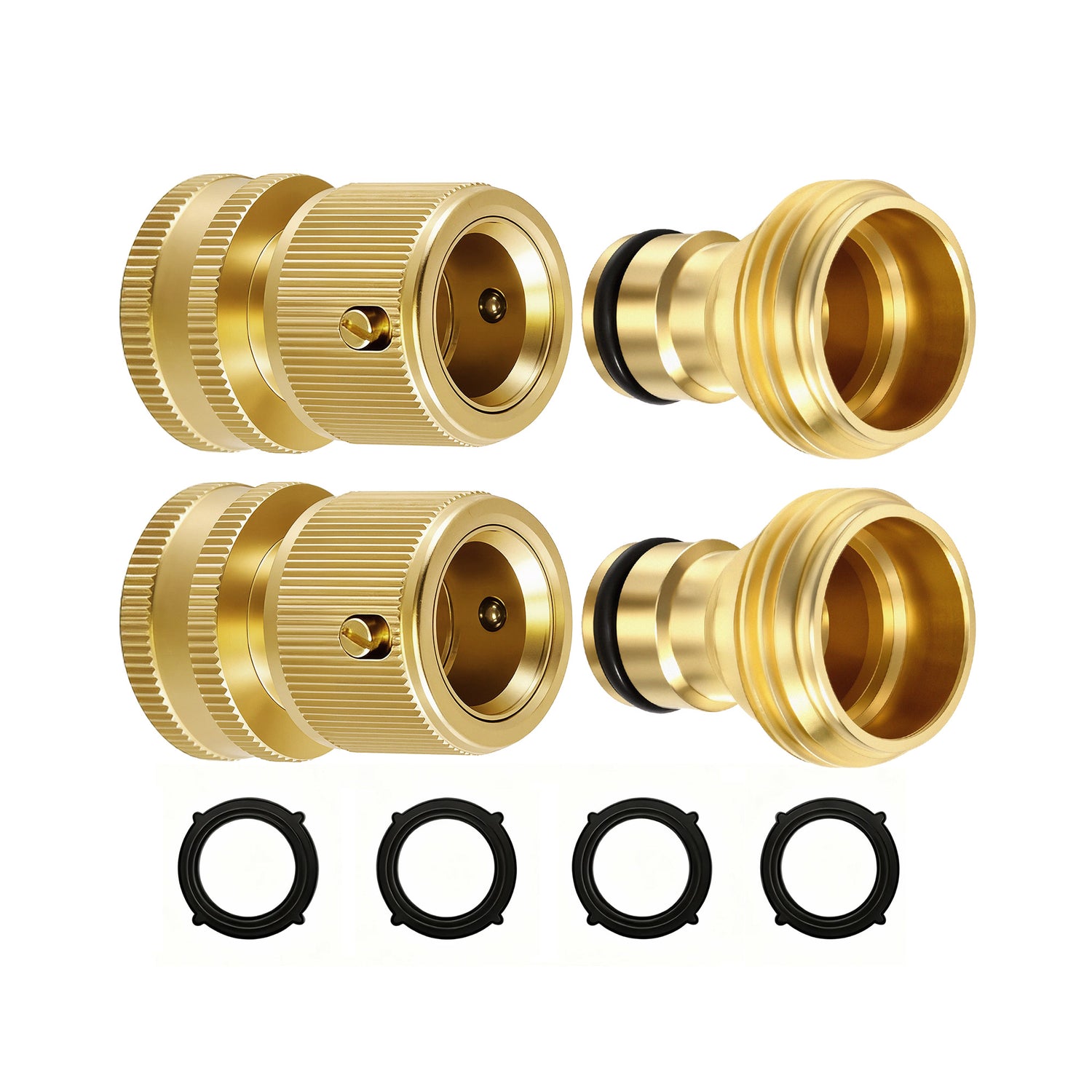 RainPoint 3/4" Quick Connect Brass Hose Fittings