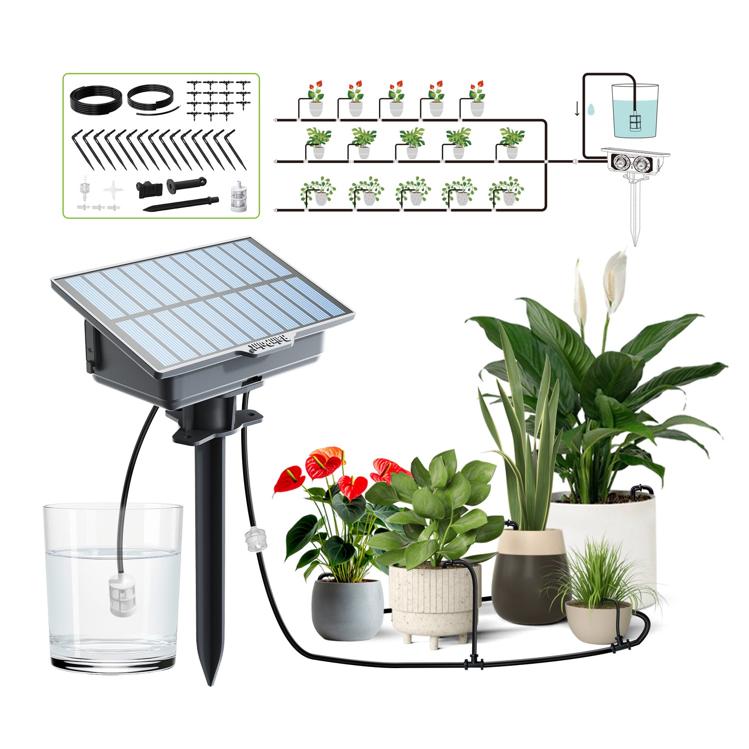 RainPoint Solar Drip Irrigation System