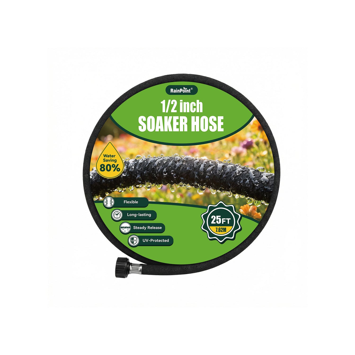 RainPoint Soaker Hose for Garden & Drip Irrigation