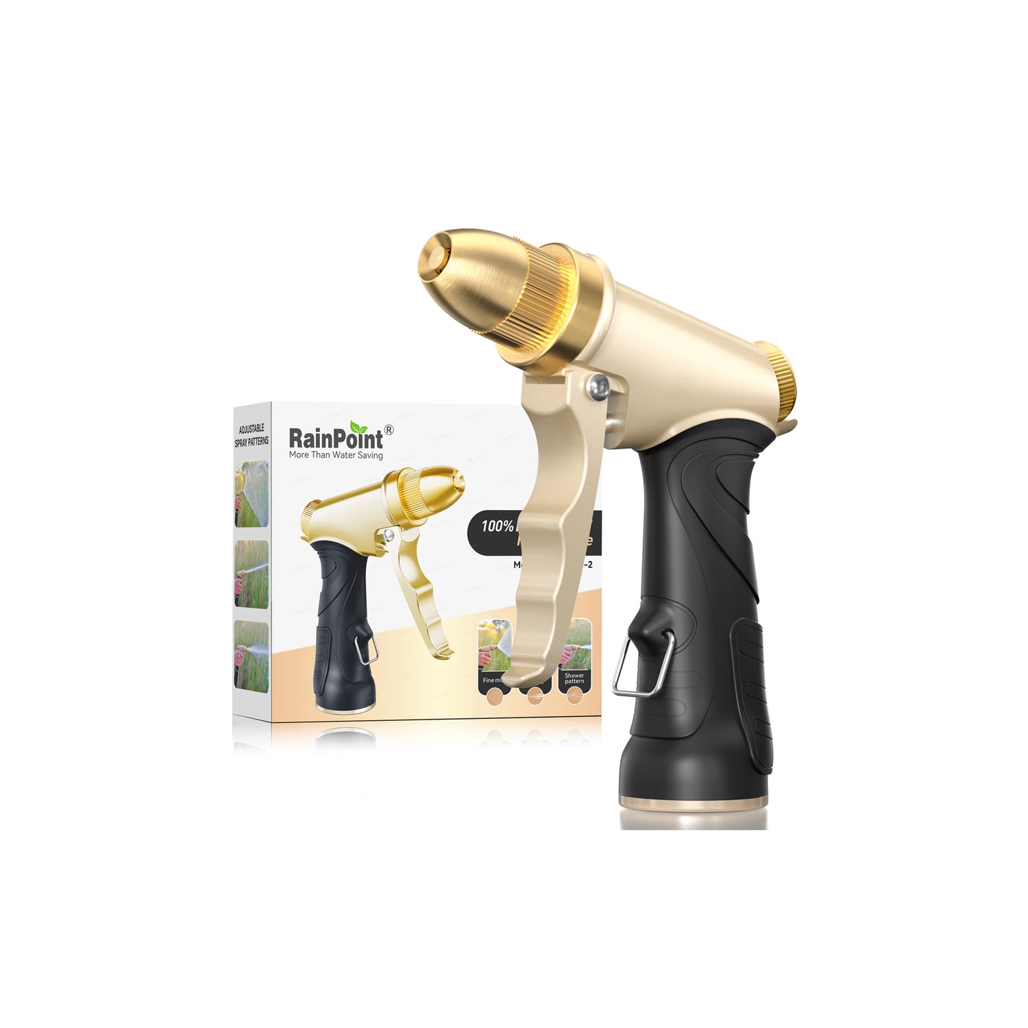 RainPoint Heavy Duty Metal Garden Hose Nozzle