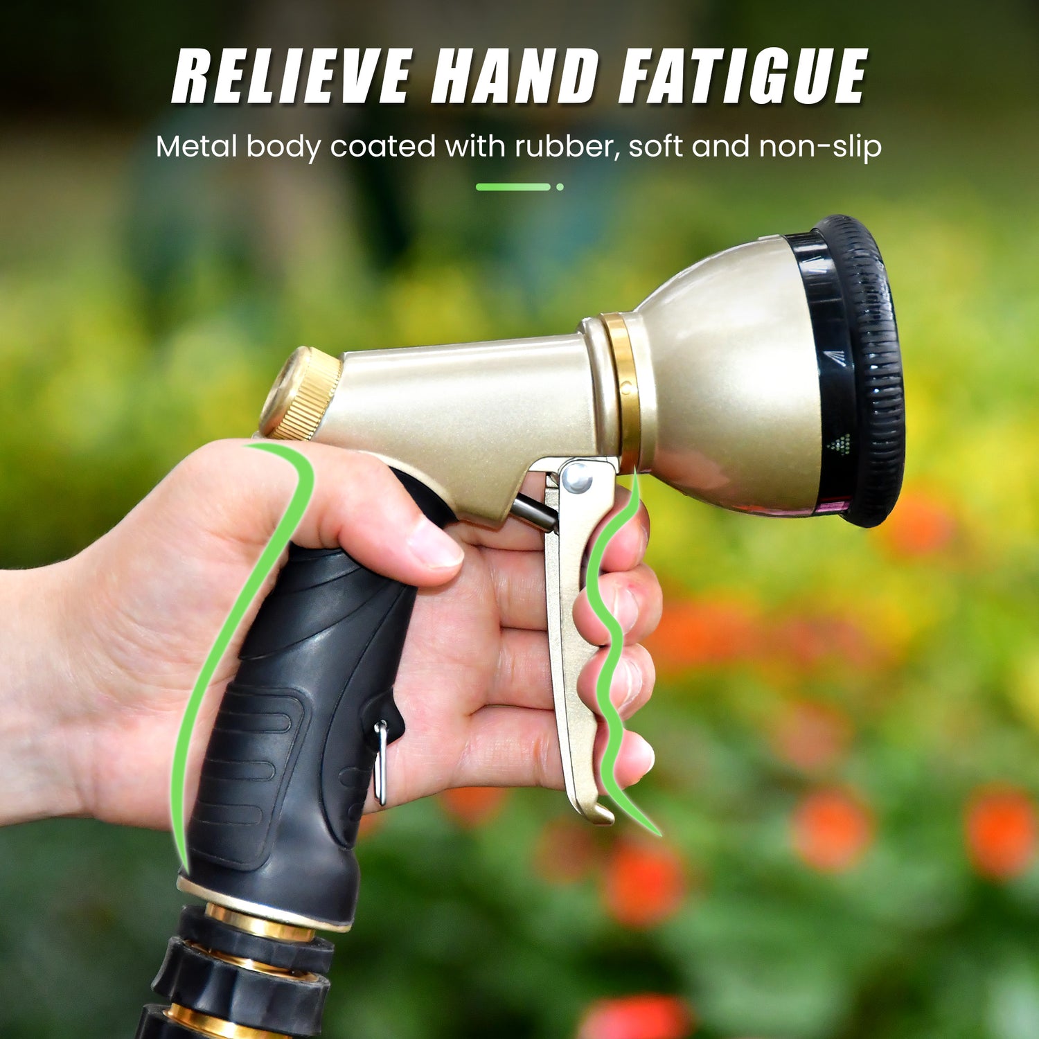 RainPoint 9-Pattern Heavy Duty Hose Nozzle