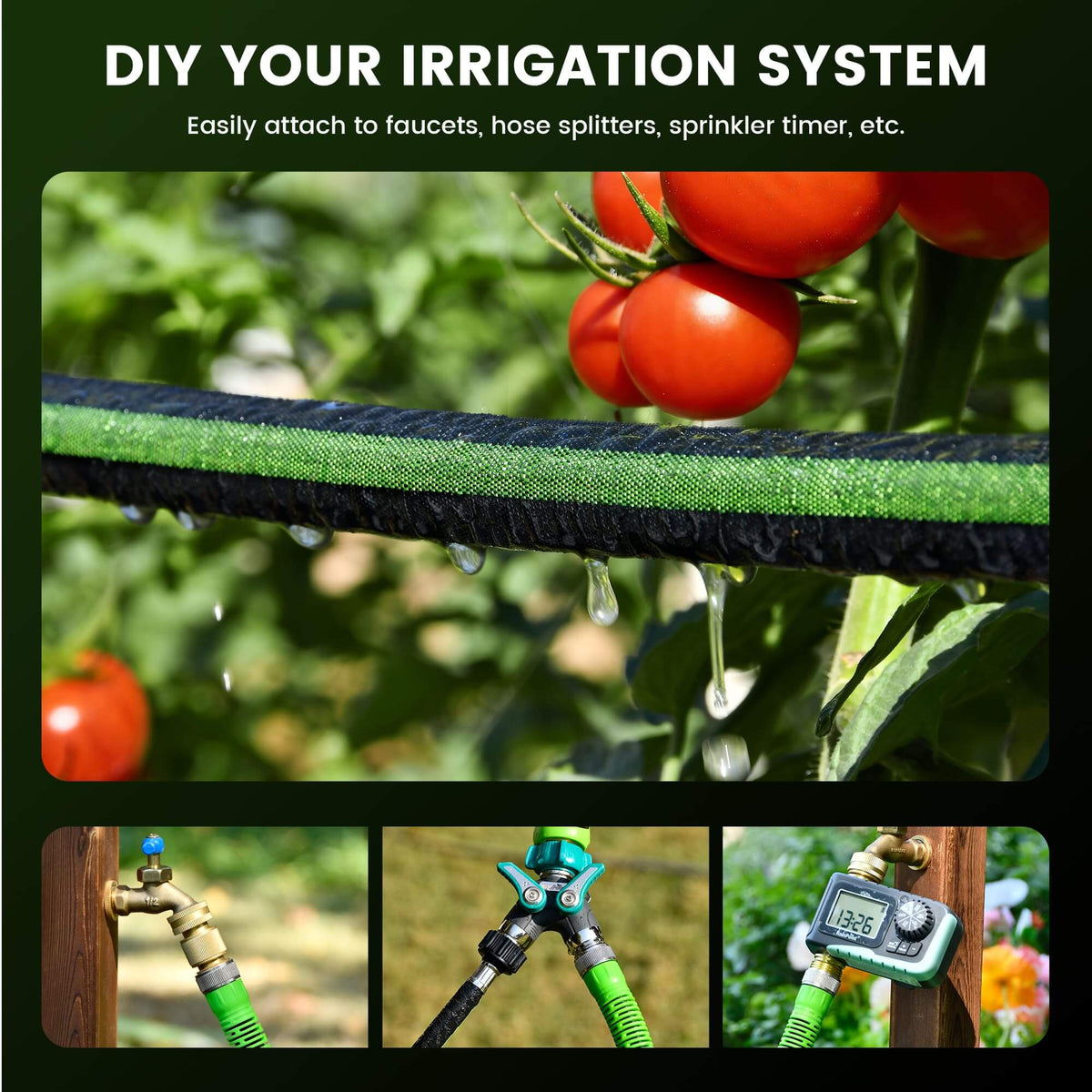RainPoint drip irrigation fittings for building a custom garden watering system
