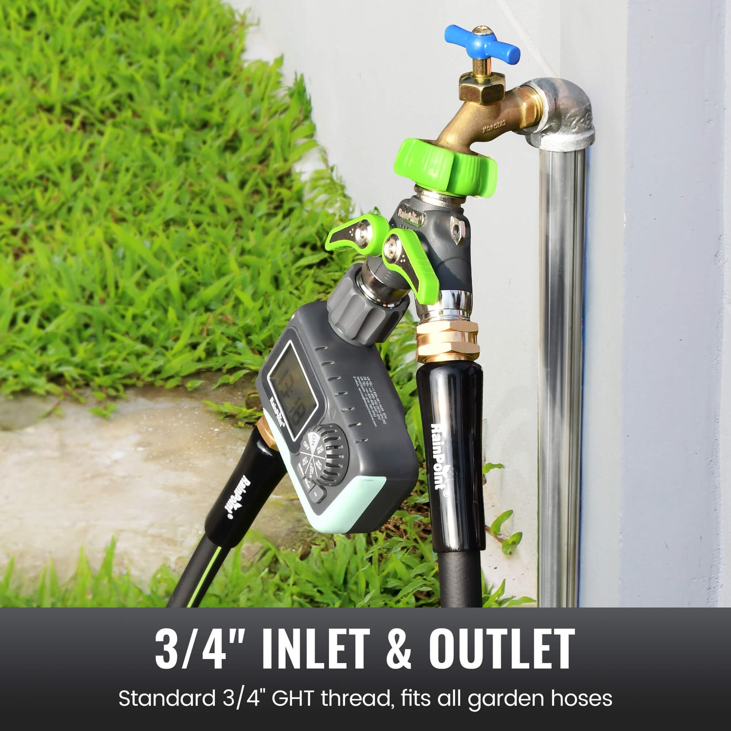 RainPoint 2-Way Metal Hose Splitter
