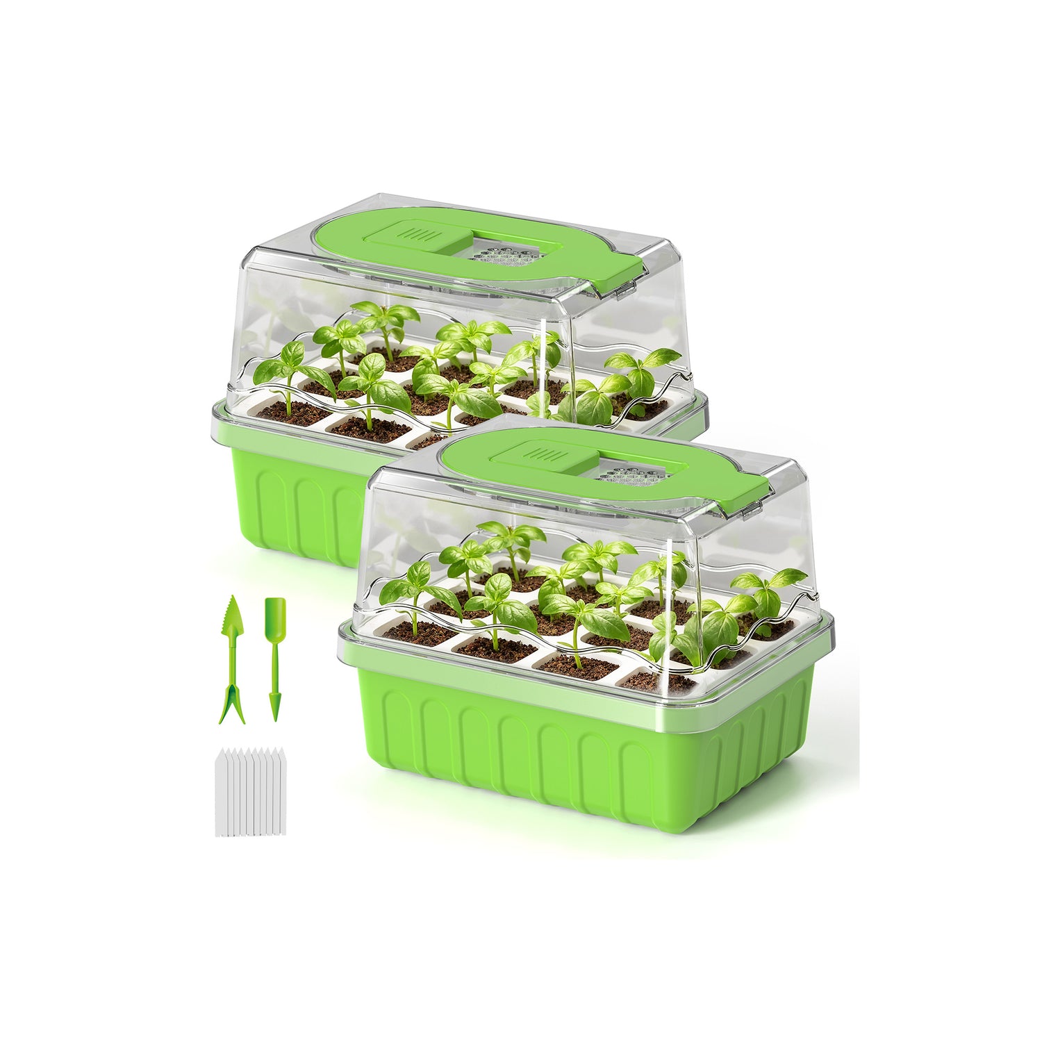 RainPoint Silicone Seed Starter Tray with Humidity Dome