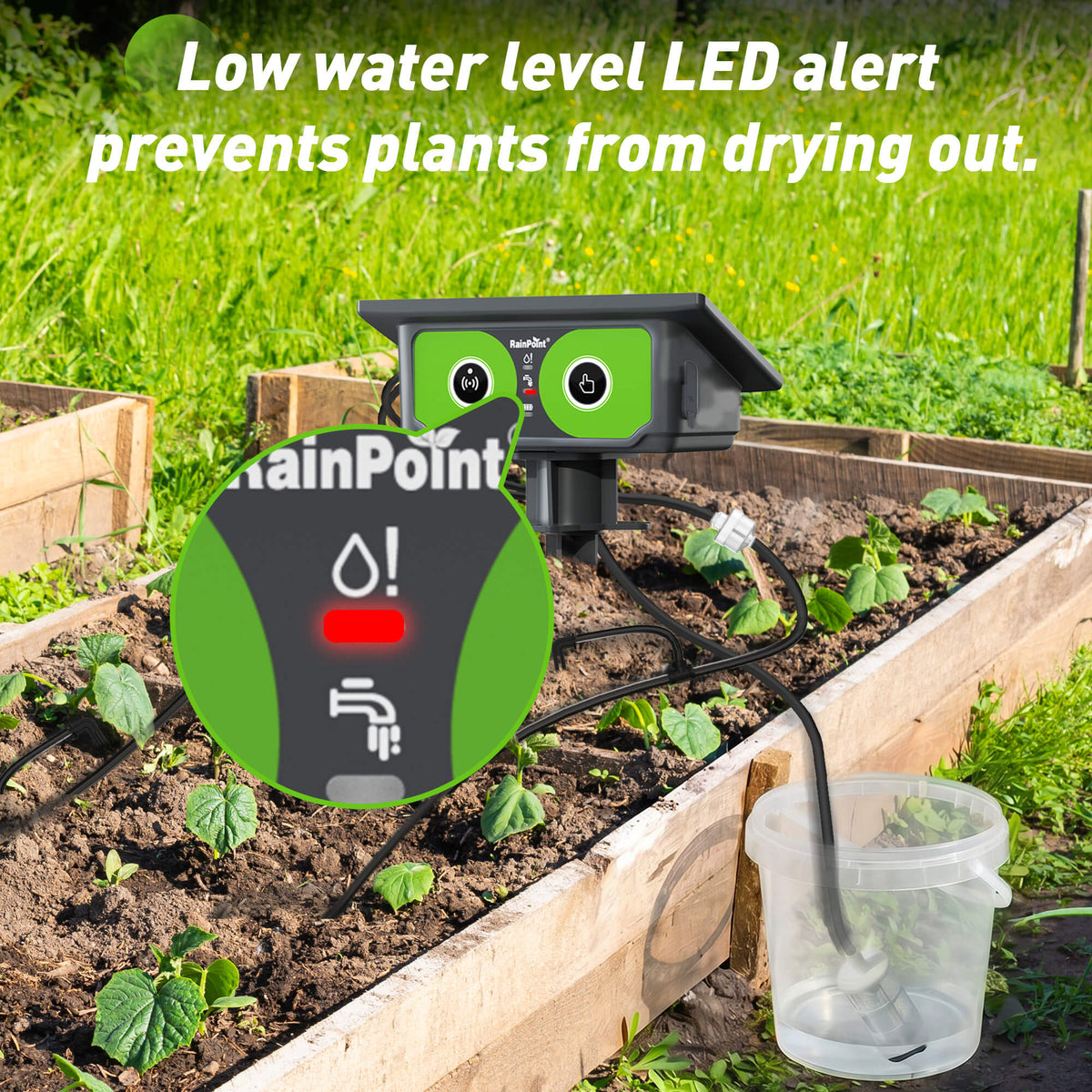 RainPoint smart irrigation system for efficient lawn and garden watering