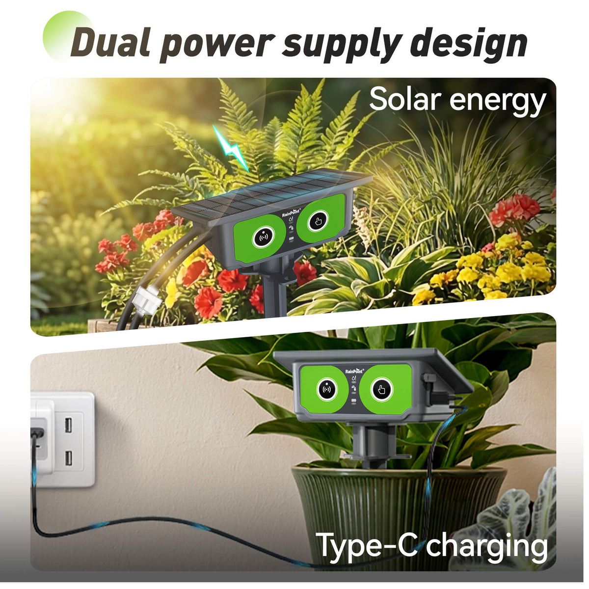 RainPoint smart watering solution for backyard lawn and garden irrigation