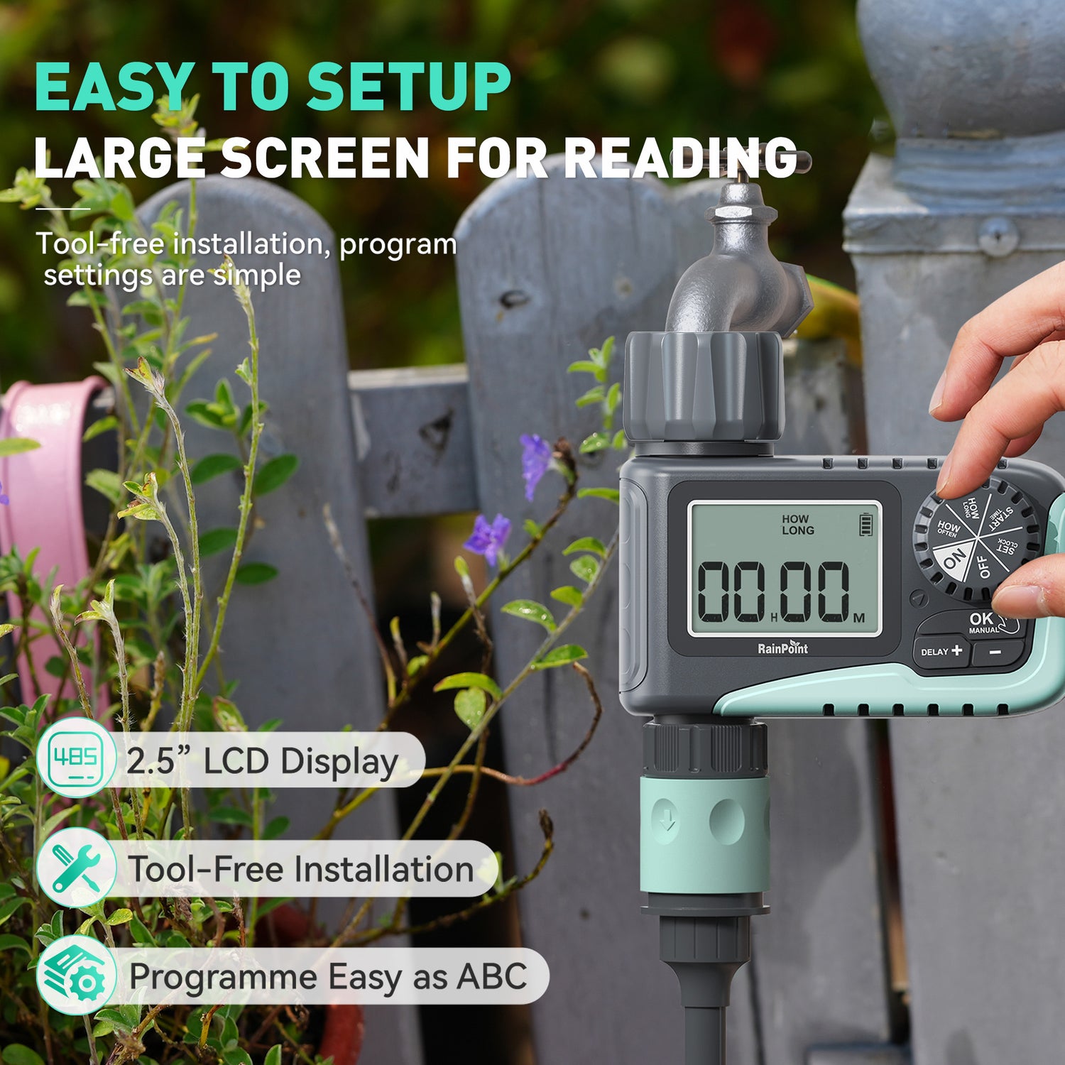 RainPoint Automatic Water Timer with Rain Delay