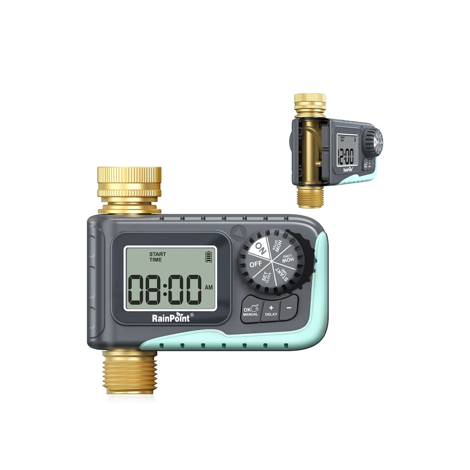 RainPoint Metal Sprinkler Timer with Rain Delay