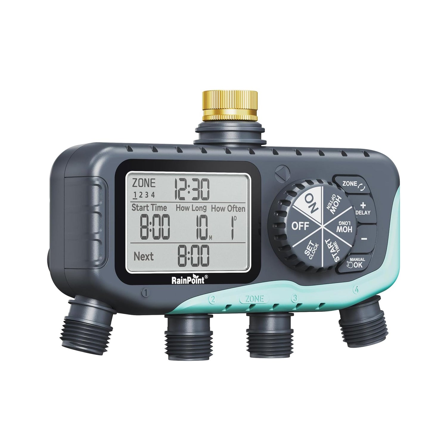 RainPoint 4-Zone Water Timer for Garden Hose