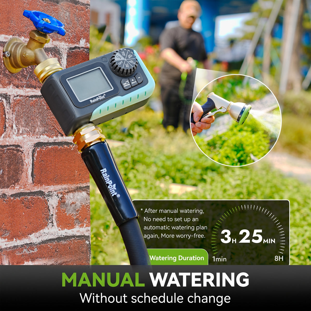 RainPoint connected irrigation system for convenient outdoor watering management