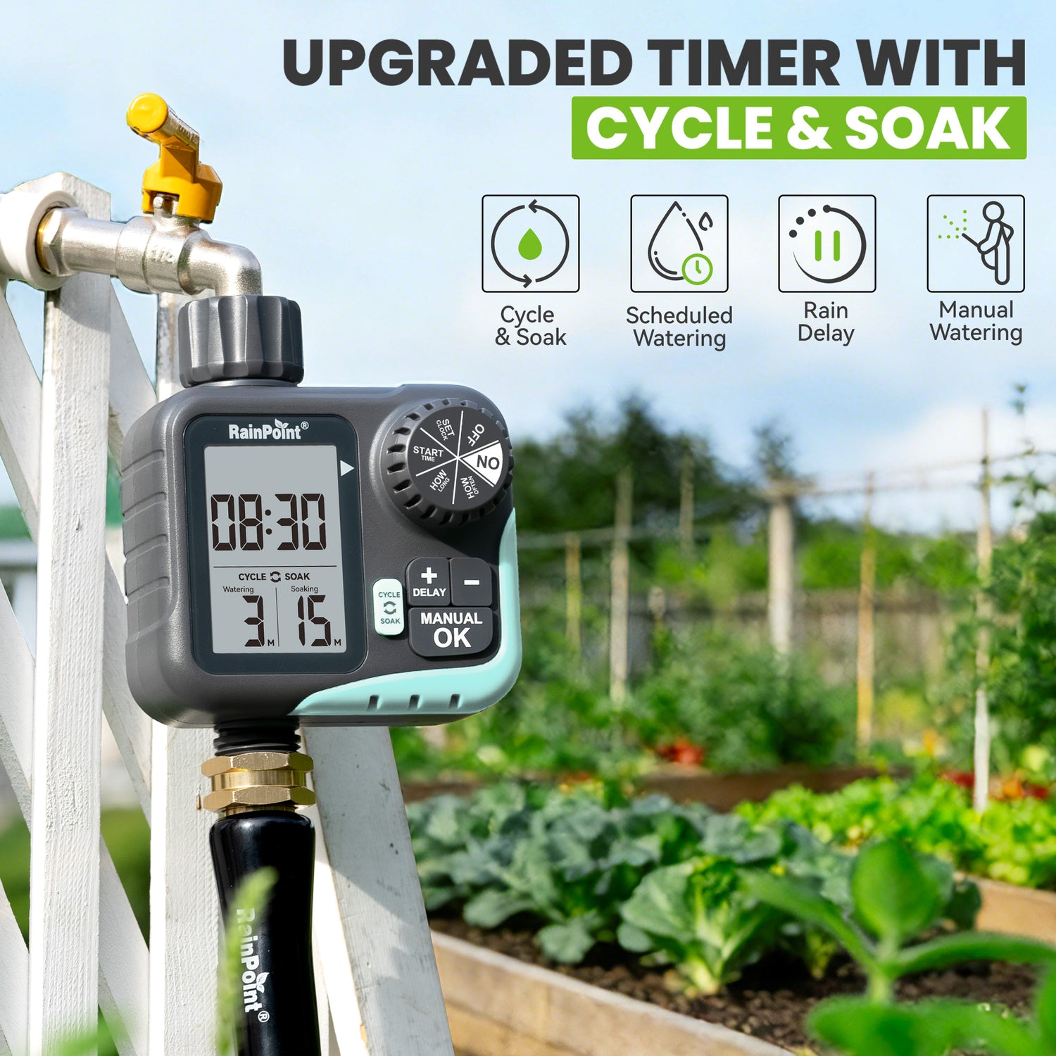 RainPoint Cycle & Soak Sprinkler Timer