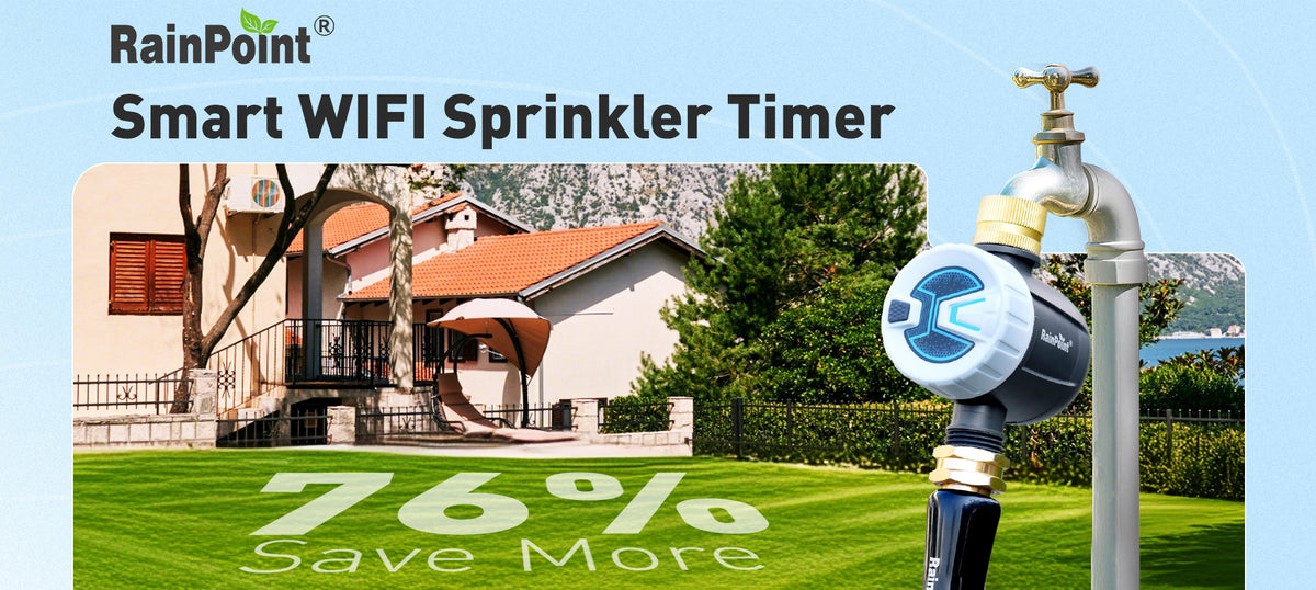 RainPoint outdoor irrigation timer for reliable lawn and garden watering control