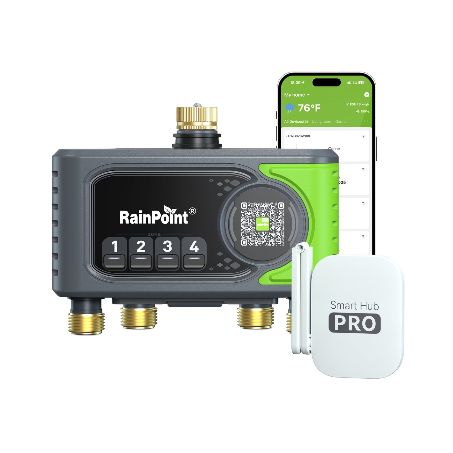 RainPoint 4-Zone WiFi Sprinkler Timer