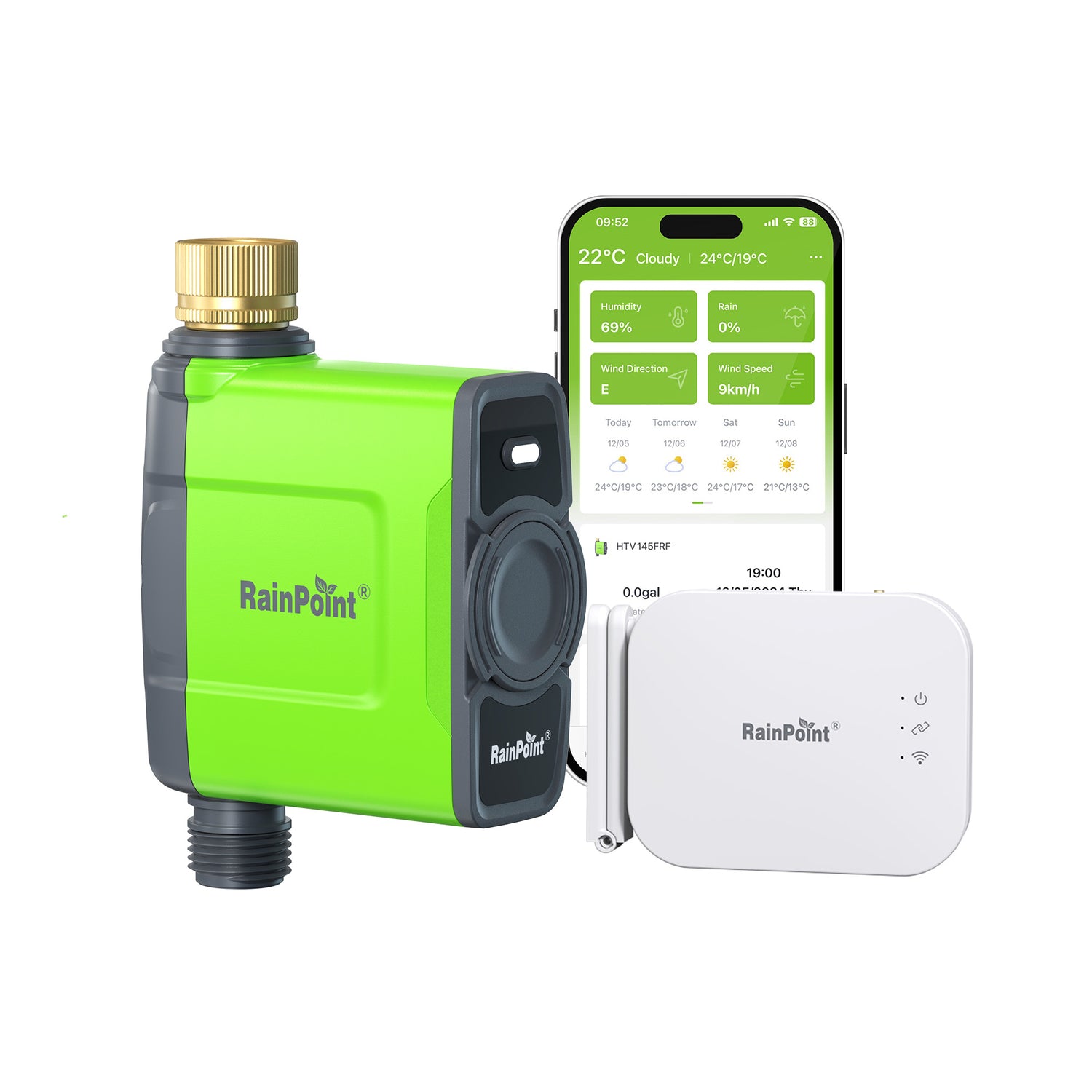 RainPoint WiFi Water Timer with Brass