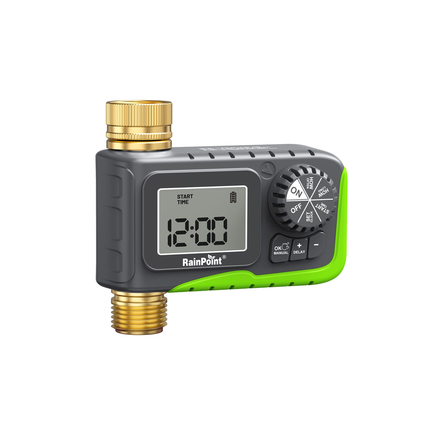 RainPoint Water Timer for Garden Hose with Brass Inlet & Outlet
