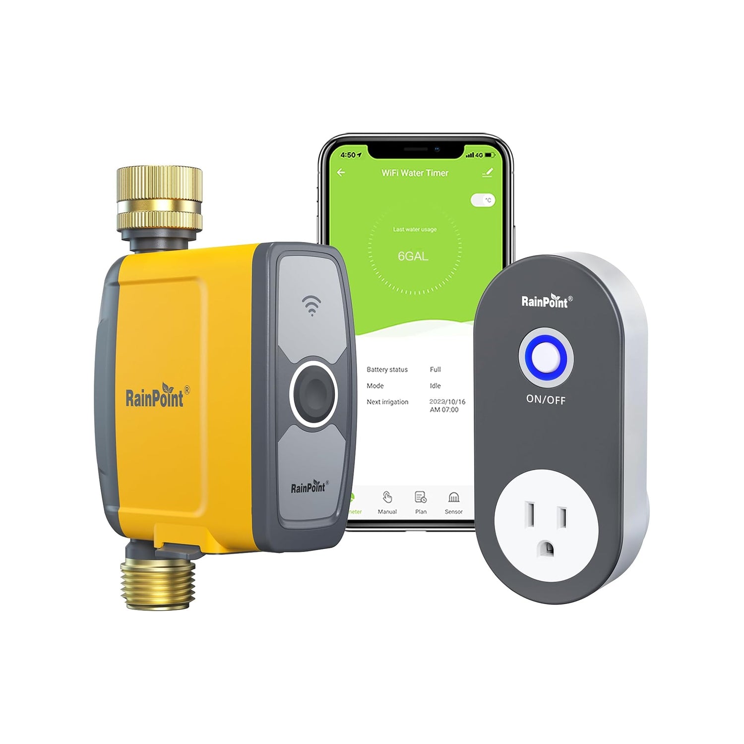 RainPoint WiFi Smart Sprinkler Timer with App Control