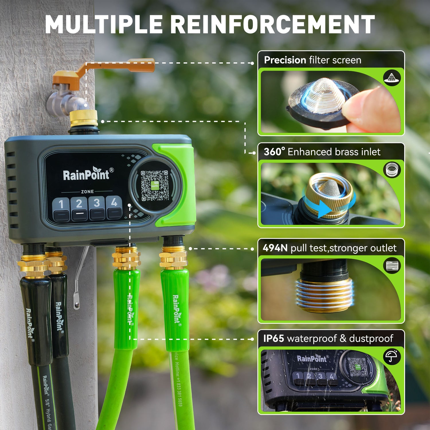 RainPoint 4-Zone WiFi Sprinkler Timer