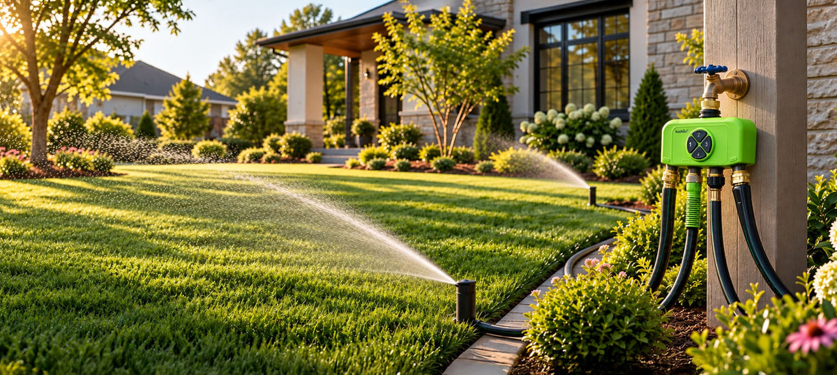 RainPoint smart lawn watering controller for automatic garden irrigation