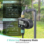 RainPoint sprinkler timer installed for automatic garden watering and lawn irrigation