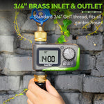 RainPoint sprinkler timer with swivel connection for easy garden hose installation