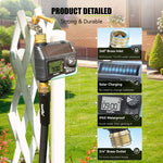 RainPoint water timer with durable brass inlet and programmable watering controls