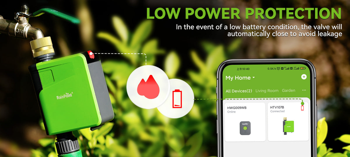 RainPoint WiFi irrigation controller designed for easy voice assistant watering management