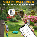RainPoint smart irrigation hub managing multiple watering zones for healthy plants and lawns