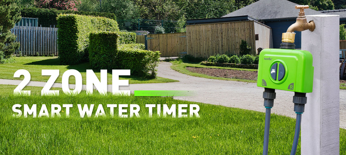 RainPoint WiFi irrigation timer automating lawn and garden watering programs remotely